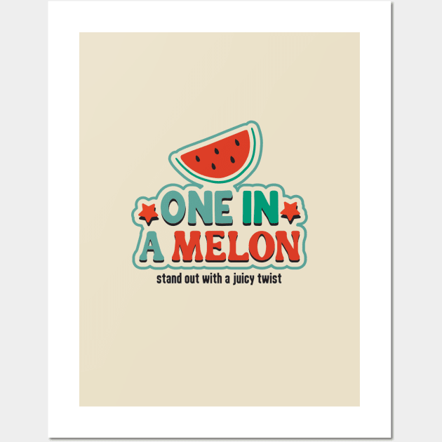 One In A Melon Wall Art by VintageReunion